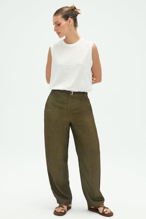 Women’s Cotton Linen Tank - Cloud