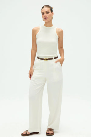 Women’s Flow Tailored Trousers - Ivory White