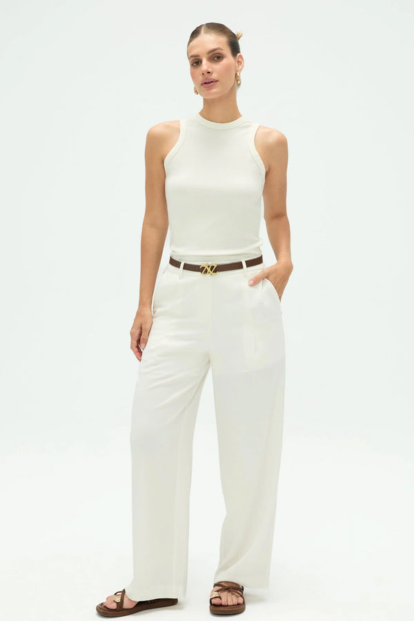 Women’s Flow Tailored Trousers - Ivory White