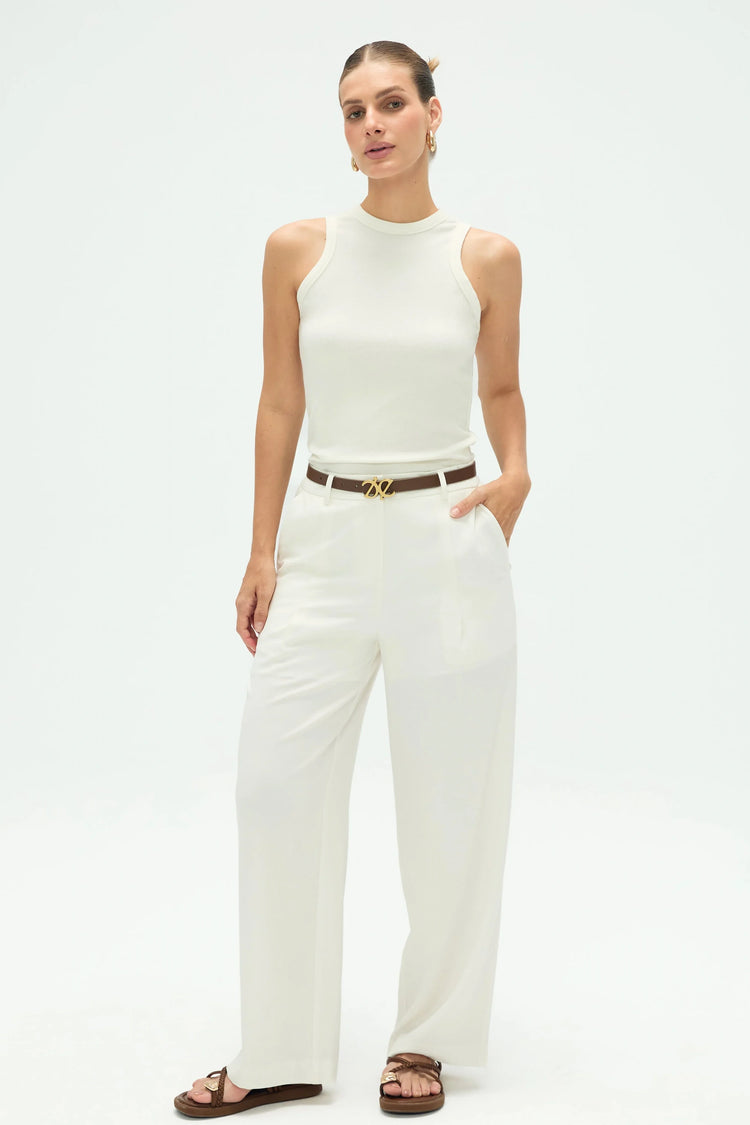 Women’s Flow Tailored Trousers - Ivory White