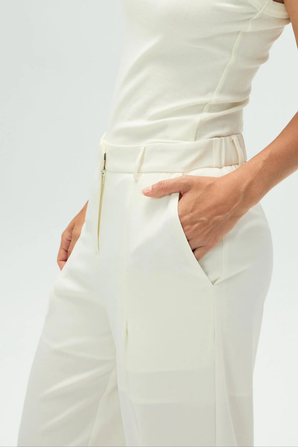 Women’s Flow Tailored Trousers - Ivory White