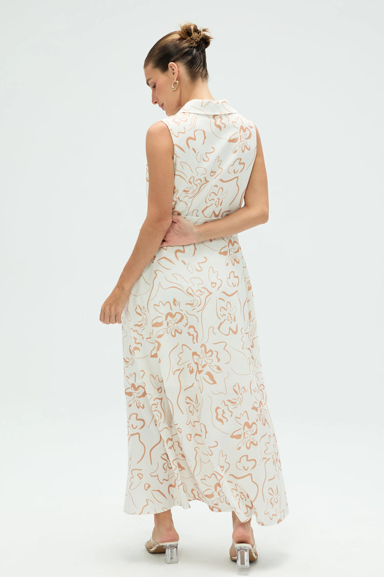 Women’s Sleeveless Shirt Dress - FAMILYWEAR