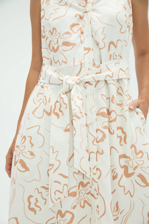 Women’s Sleeveless Shirt Dress - FAMILYWEAR