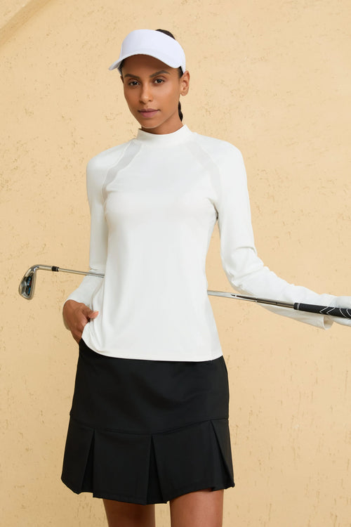 Women’s Seamline Mock-Neck Performance Top - FAMILYWEAR