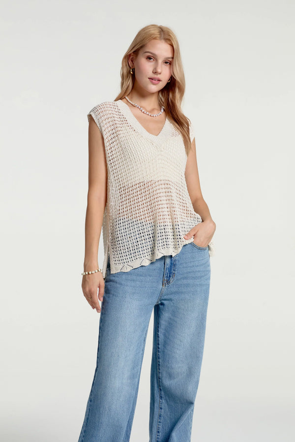 Women’s Waffle Knit V-Neck Tank - FAMILYWEAR