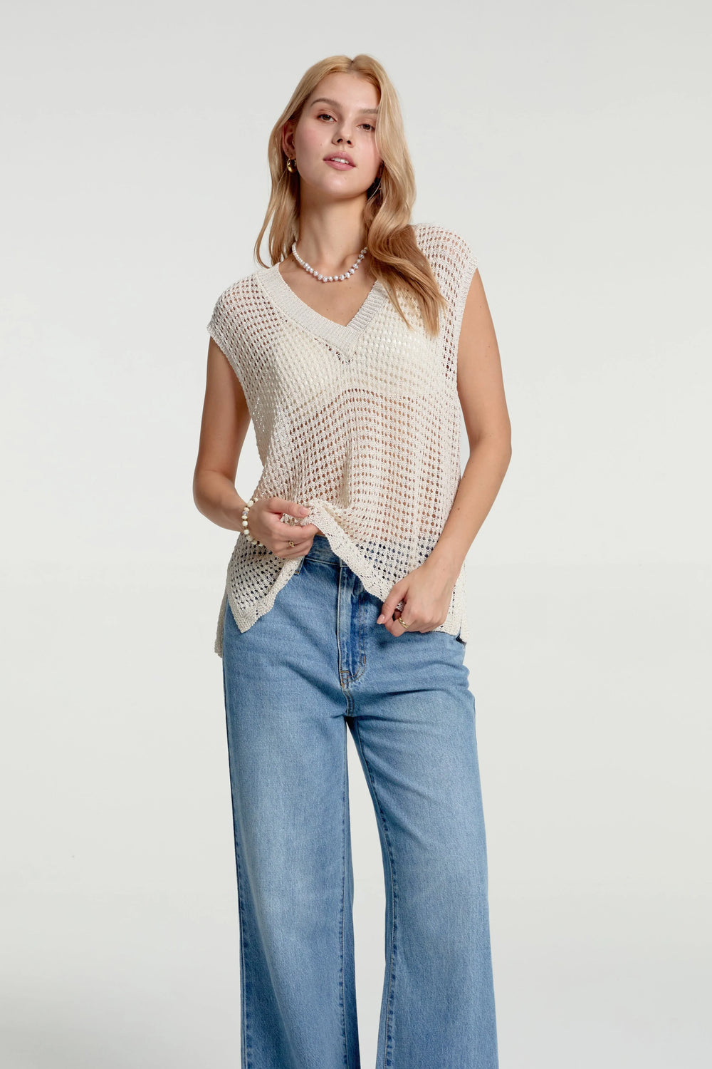 Women’s Waffle Knit V-Neck Tank - FAMILYWEAR