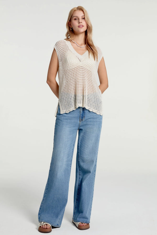 Women’s Waffle Knit V-Neck Tank - FAMILYWEAR