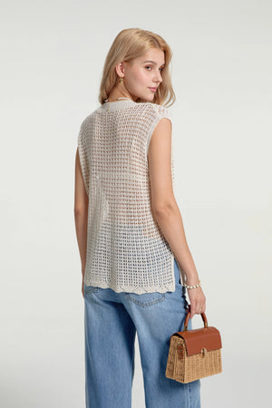 Women’s Waffle Knit V-Neck Tank - FAMILYWEAR
