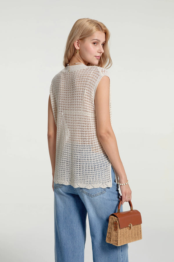 Women’s Waffle Knit V-Neck Tank - FAMILYWEAR