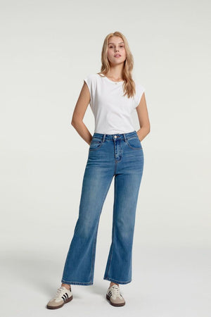 Women’s Lace-Back Cap Sleeve Tee - Porcelain White