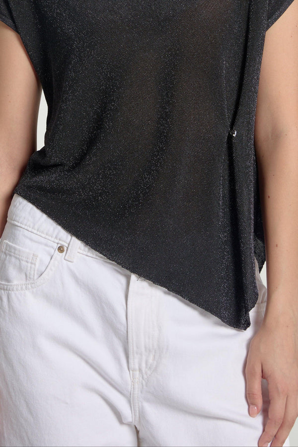 Women’s Shimmer Jersey Cap Sleeve Tee - FAMILYWEAR