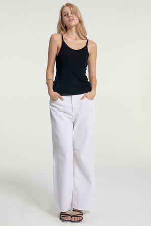 Women’s Shimmer Sheer Knit Tank - Onyx Glow