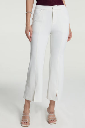 Women’s Tailored Kick-Flare Trousers - Porcelain Cream