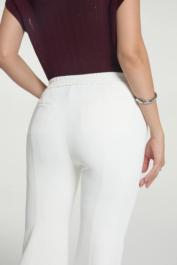 Women’s Tailored Kick-Flare Trousers - Porcelain Cream