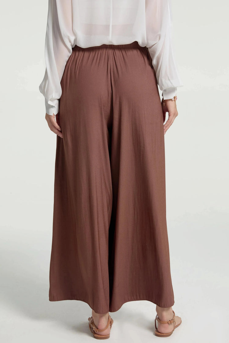 Women’s Flow Drape Palazzo Pants - Cocoa Dust