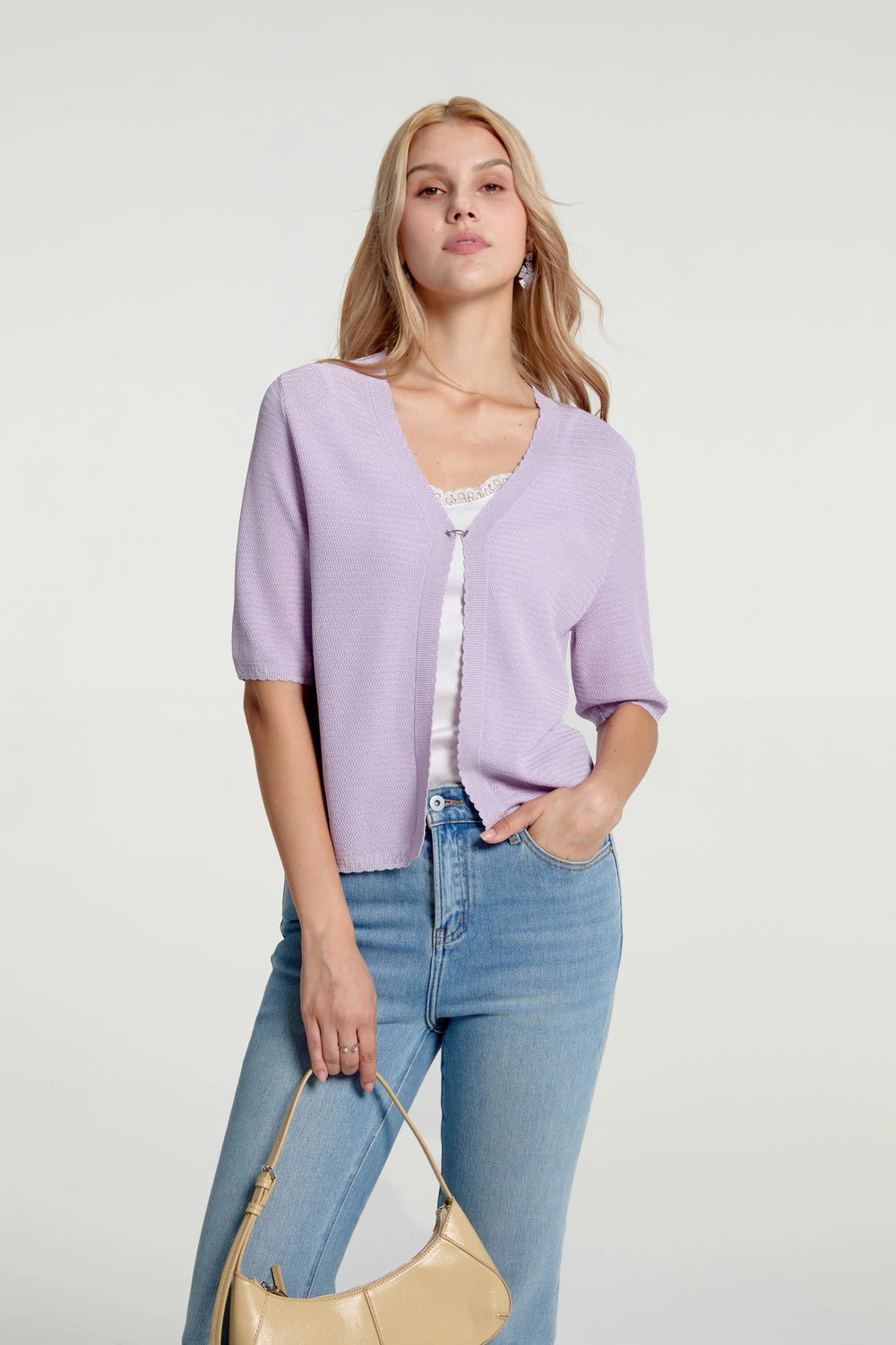 Women’s Soft Knit Hook-Front Cardigan - FAMILYWEAR