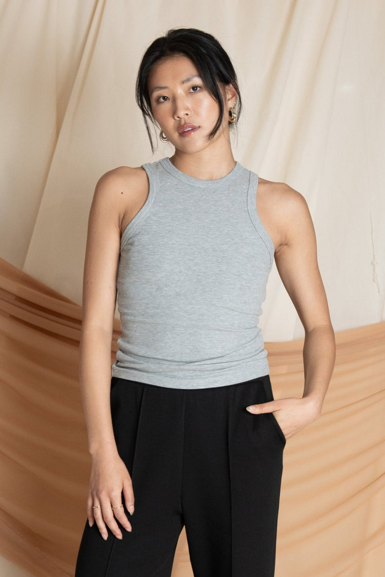 Women’s Refined Tencel™ Wool Tank - Heather Grey