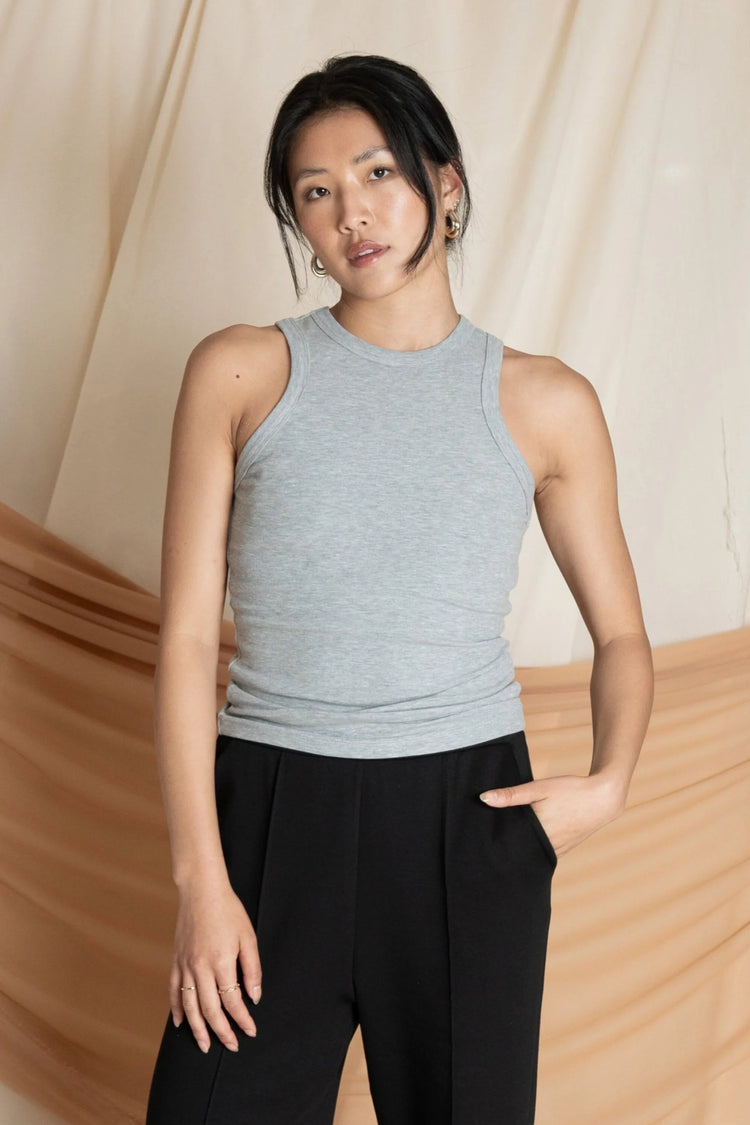 Women’s Refined Tencel™ Wool Tank - Heather Grey