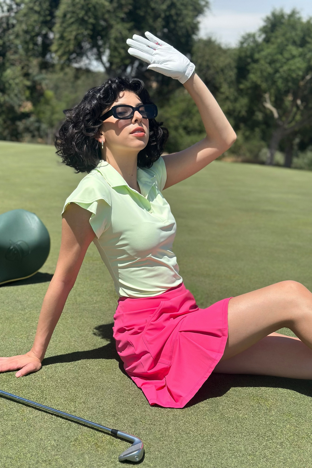Women’s Ruffle-Sleeve Performance Golf Polo - FAMILYWEAR