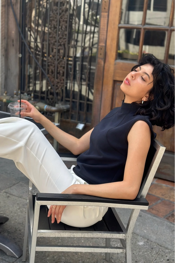 Women’s Sculpted Sleeveless Top - Inkstone Blue