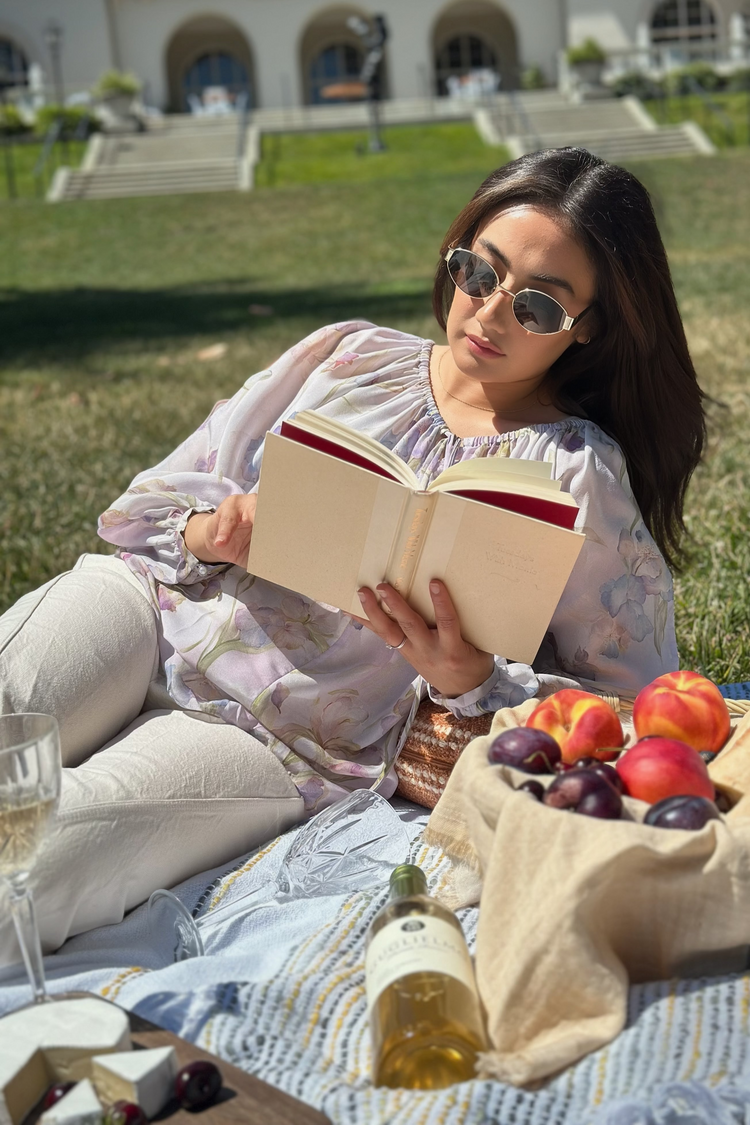 Women’s Silk Sheer Peasant Blouse - FAMILYWEAR