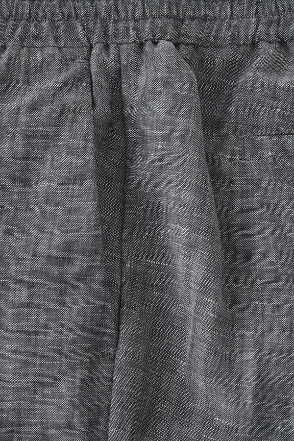 Men’s Linen-Blend Drawstring Trousers - Heather Grey