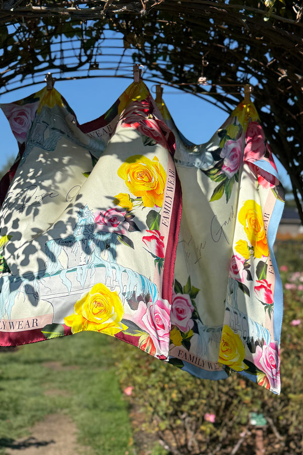 Single-Sided Printed Silk Scarf