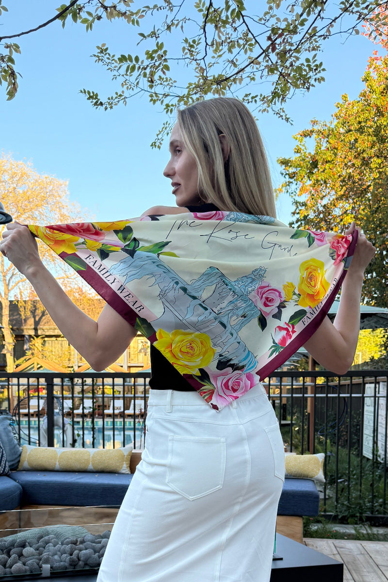 Single-Sided Printed Silk Scarf $78.00