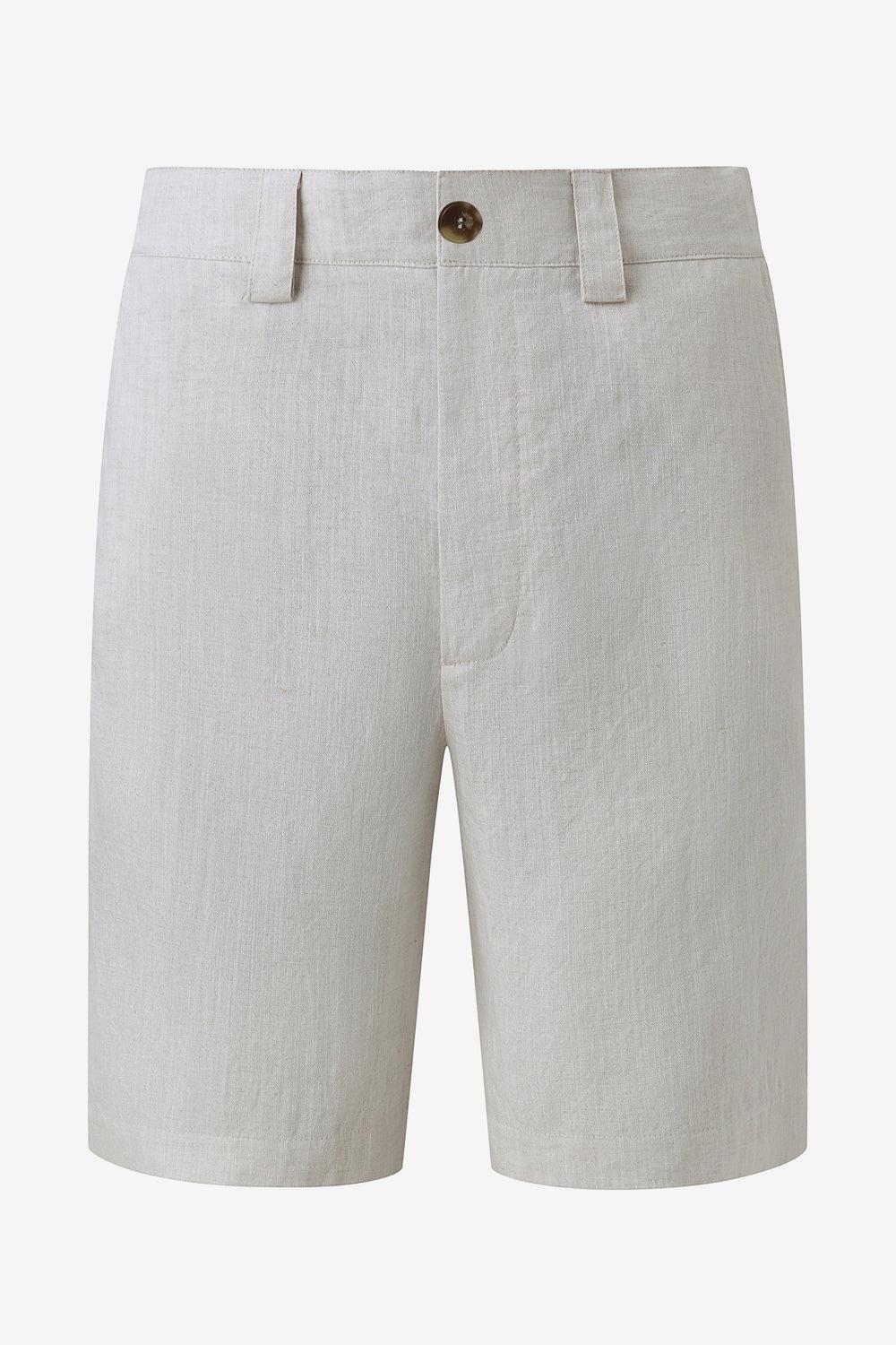 Men’s Linen-Blend Tailored Shorts - Driftwood Beige