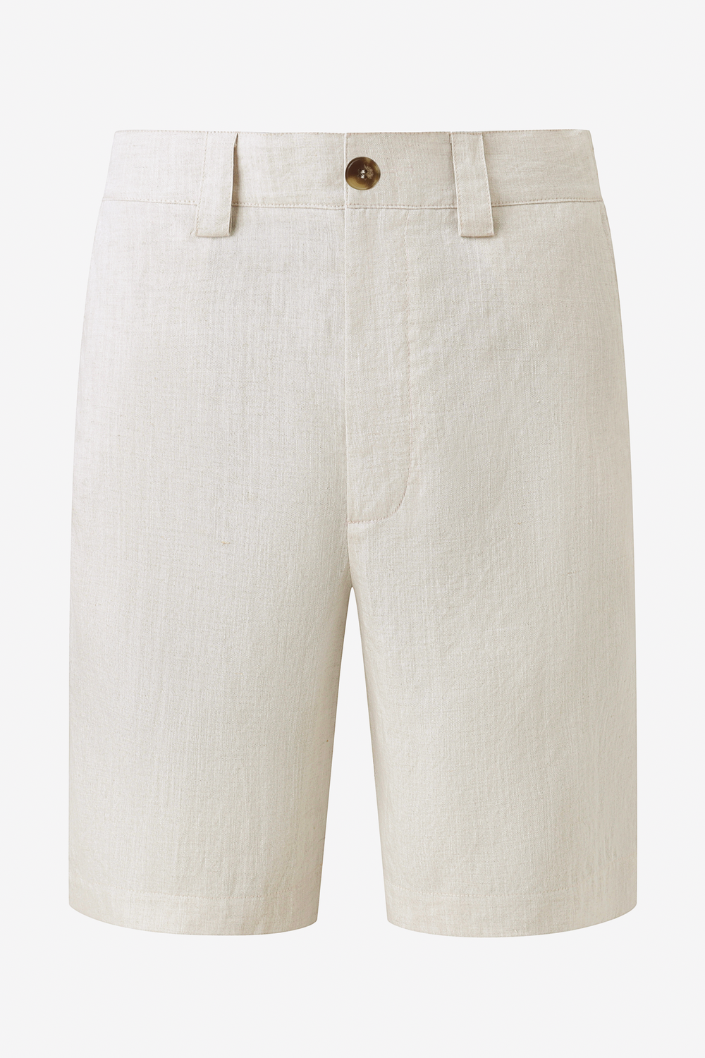 Men’s Linen-Blend Tailored Shorts - Driftwood Beige