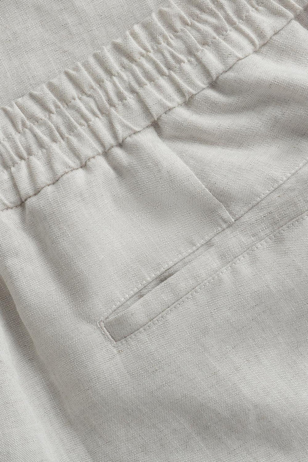 Men’s Linen-Blend Drawstring Trousers - FAMILYWEAR