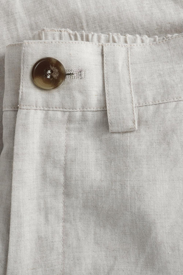 Men’s Linen-Blend Tailored Shorts - FAMILYWEAR