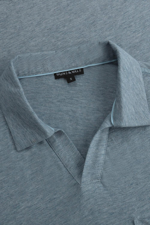 Men’s Relaxed Open-Collar Polo - FAMILYWEAR