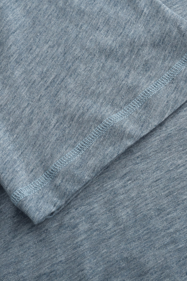 Men’s Modern Knit Henley Tee - Steel Blue