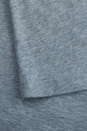 Men’s Modern Knit Henley Tee - Steel Blue