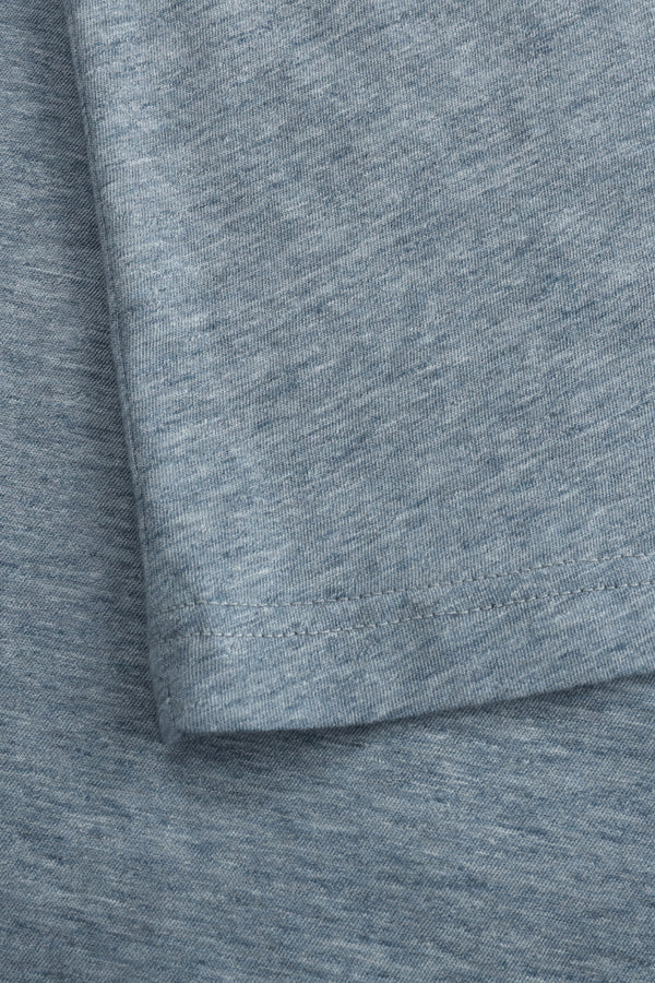 Men’s Modern Knit Henley Tee - Steel Blue