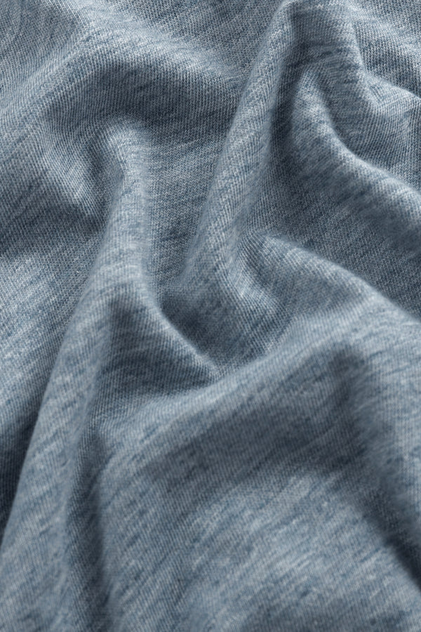 Men’s Modern Knit Henley Tee - Steel Blue