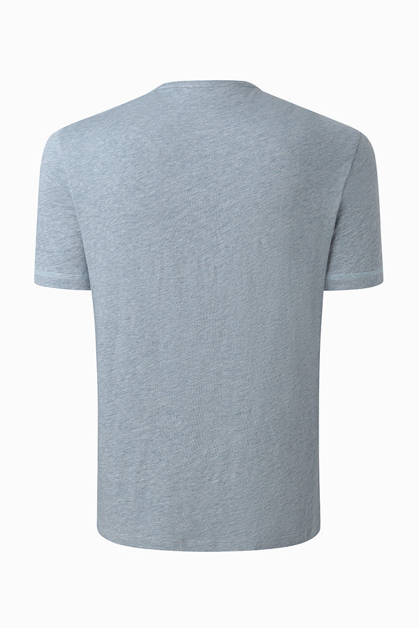 Men’s Modern Knit Henley Tee - Steel Blue