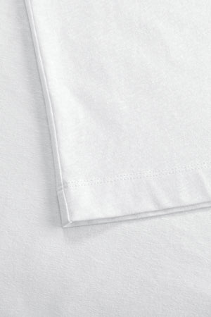 Men’s Cotton Linen Crewneck Tee - Pure White