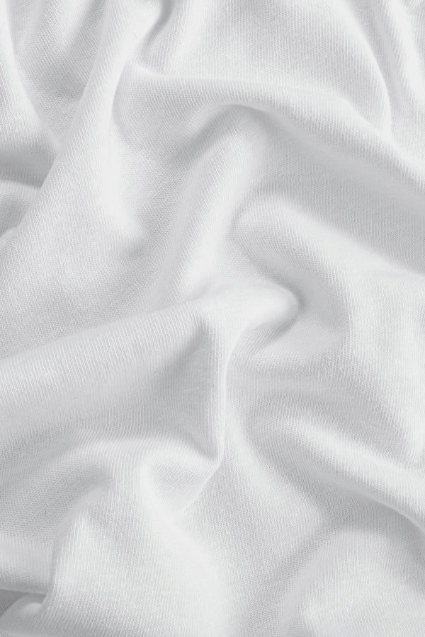 Men’s Cotton Linen Crewneck Tee - Pure White