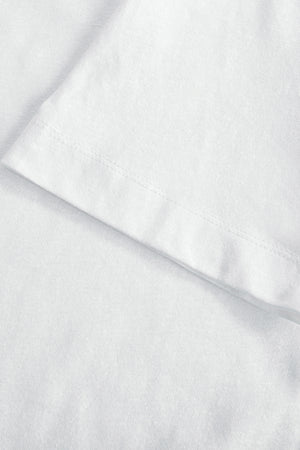 Men’s Cotton Linen Crewneck Tee - Pure White