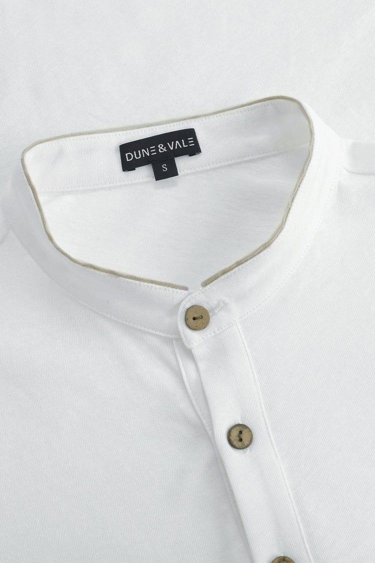 Men’s Elevated Button-Neck Henley - FAMILYWEAR