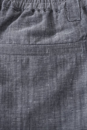 Men’s Linen-Blend Tailored Shorts - Heather Grey