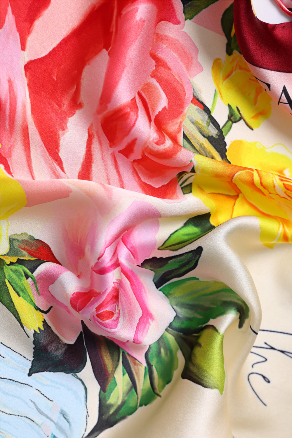 Single-Sided Printed Silk Scarf