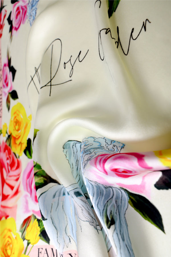 Single-Sided Printed Silk Scarf