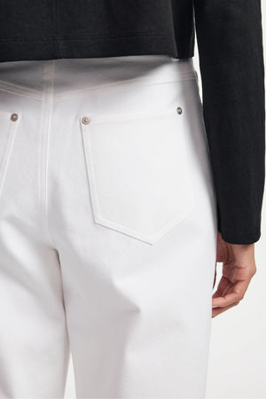 White Wide-Leg Denim - Classic White