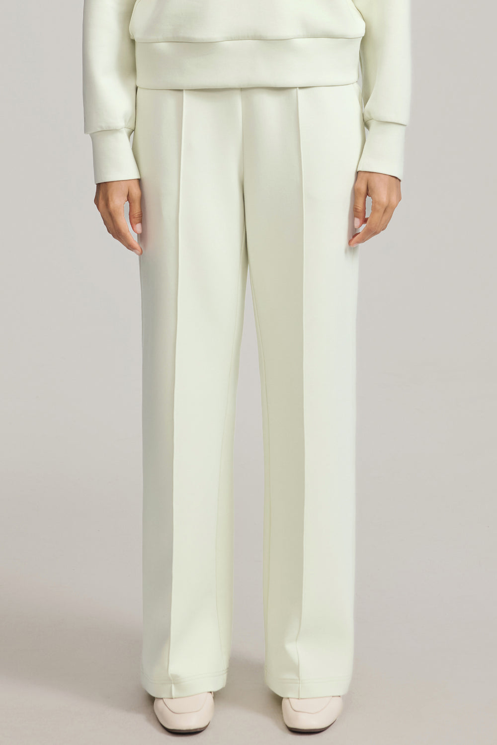 Women’s Luxe Flare Pant - Pistachio Cream
