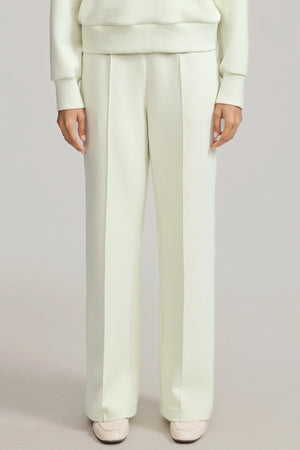 Women’s Luxe Wool Blend Pant - Pistachio Cream