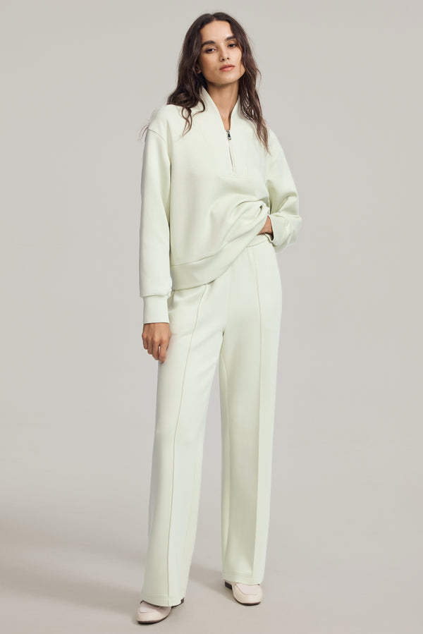 Women’s Luxe Flare Pant - Pistachio Cream