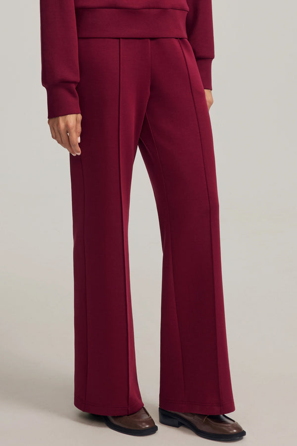 Women’s Luxe Wool Blend Pant - Burgundy Wine